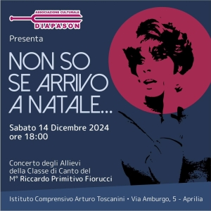 Non so se arrivo a Natale
